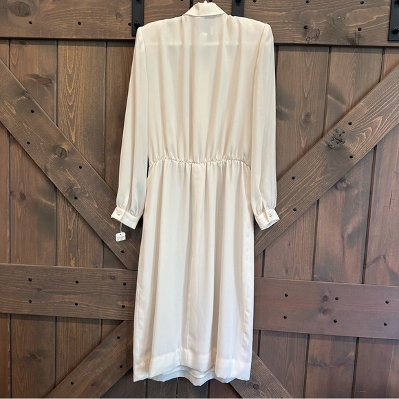 Vintage Henry Lee Cream Long Sleeve Dress - Picture 8 of 12